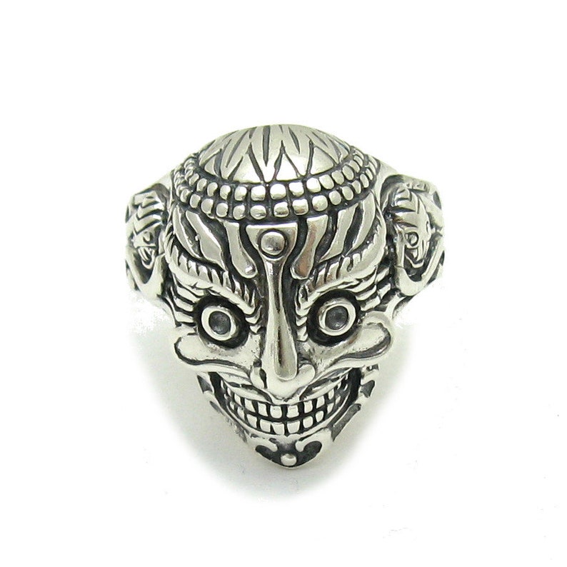 Skull Ring R001559 argent massif 925 image 1