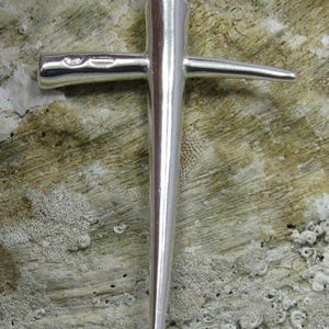 Sterling Silver Cross Pendant 50x29mm Stamped 925 Nickel Free image 4