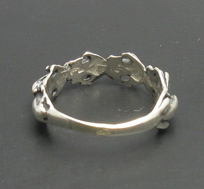 R000506 Sterling Silver Ring Solid 925 Frog image 2