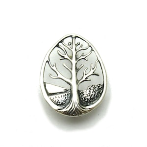 A000109 Sterling Silver Brooch 925 Tree of life
