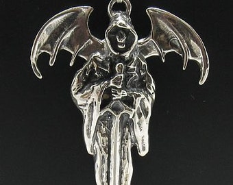 スターリングシルバー ゴシックペンダント デスソリッド ホールマーク