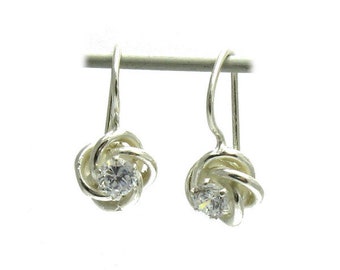 E000527 Sterling silver earrings 925 With cz