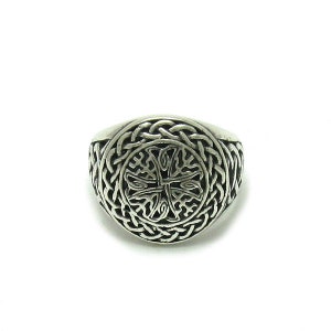 R001426 Sterling Silver  Ring Solid 925 Cross