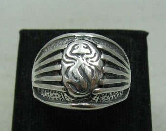 R001153 Sterling Silver Men's Ring Solid Scorpion