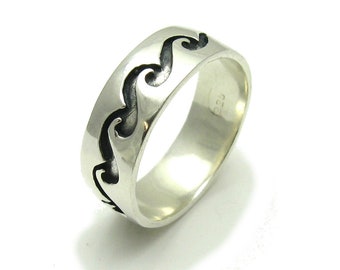 R000244 STERLING SILVER Band Ring Solid 925