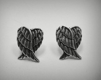 E000460 Silber-Ohrringe 925 Engelsflügel