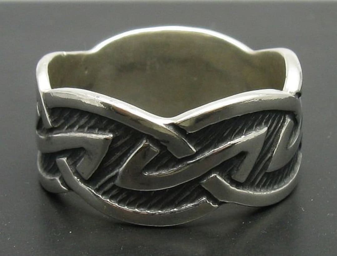 Echter Schlichter Sterling Silber Ring Stilvoller Massiver 925