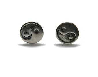 E000734 Sterling silver earrings 925 Yin Yang