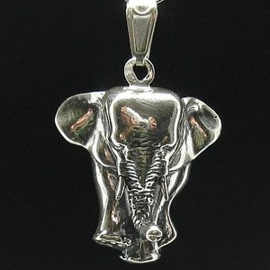 PE000128 Sterling silver pendant  925 Charm Elephant handmade
