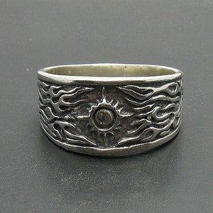 R000771 Bague Argent Massif 925 soleil