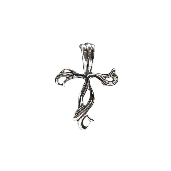 Pendentif Croix En Argent 925 Sans Nickel - 10x20mm, Idéal Cadeau Bijou Fin