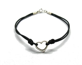 B000224 Sterling silver bracelet 925 Heart