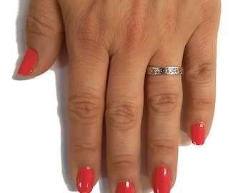 Sterling Silver Solitaire Ring