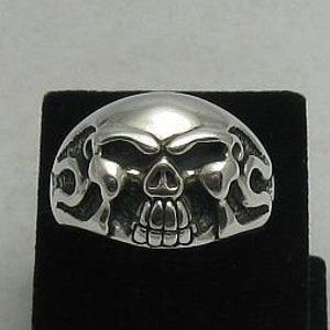 Sterling Silver Ring Skull Solid Genuine Hallmarked 925 Nickel Free