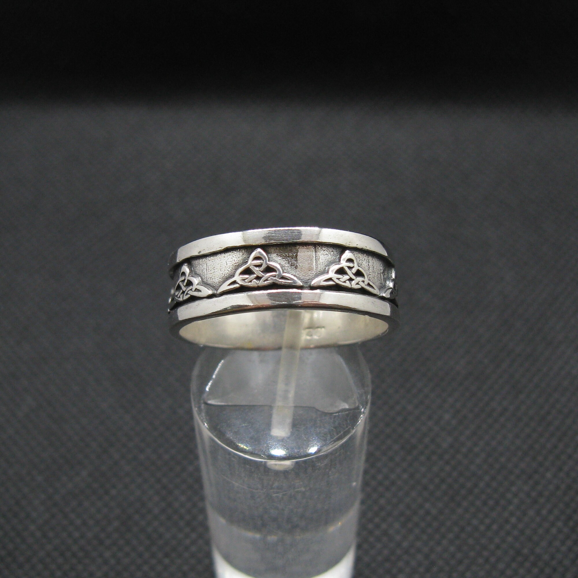 Handmade Sterling Silver Celtic Knot Band Ring - Solid 925 Silver, Nickel-Free, Hallmarked (Empress, Bulgaria)