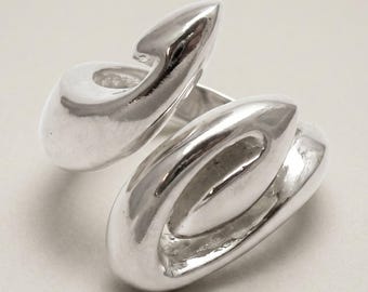 Stylish Sterling Silver Ring Solid Hallmarked 925 Nickel Free