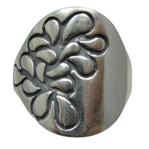 Sterling Silver Floral Ring Stamped 925 Nickel Free