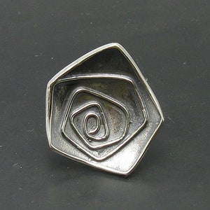 925 SILBER RING Spirale R000750 Empress