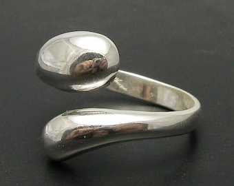 R000222 STERLING SILVER Ring Solid 925 Adjustable