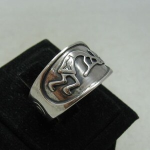 R001074 Bague Argent Massif 925 Kokopelli image 2