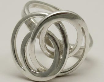 Stylish Plain Sterling Silver Ring Solid Genuine Stamped 925 Nickel Free