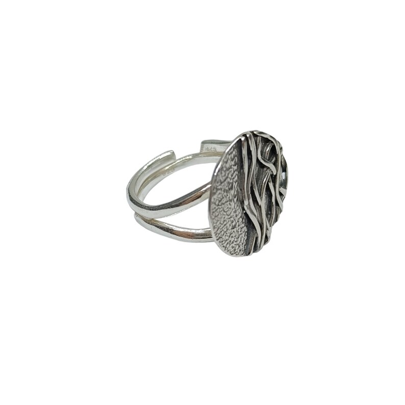 Sterling Silver Ring Solid Genuine Hallmarked 925 Adjustable Size image 2