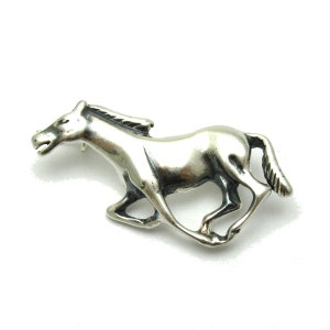 A000094 Sterling Silver Brooch 925 Horse