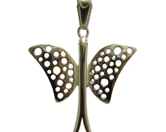 Sterling Silver Pendant Hallmarked 925 Butterfly Nickel free
