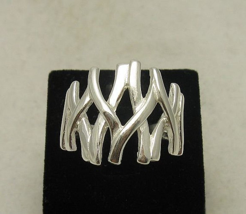 R000893 Sterling Silver Ring Solid 925 image 1
