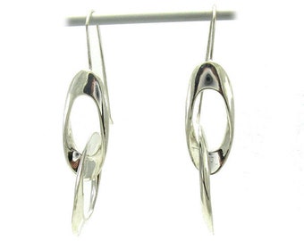 Long Sterling Silver Earrings On Hooks Solid Genuine Stamped 925 Nickel Free