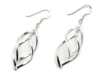 Long Danling Sterling Silver Earrings Hallmarked 925 Nickel Free