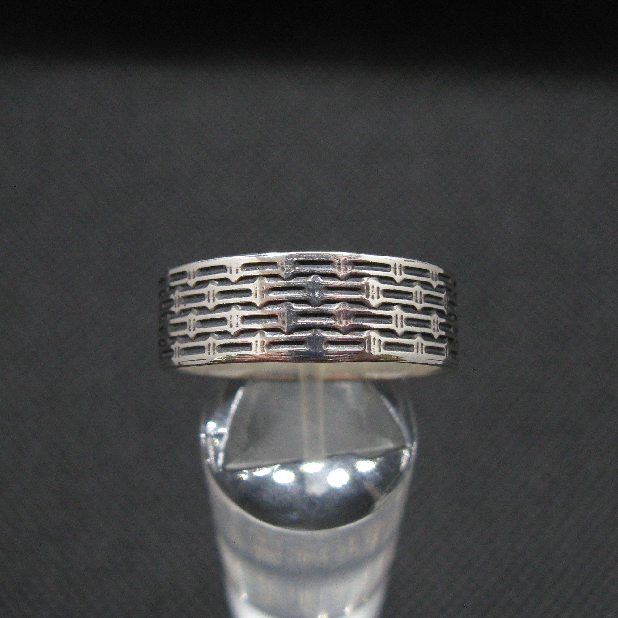 Sterling Silver Ring 8mm Band Genuine Solid Hallmarked 925