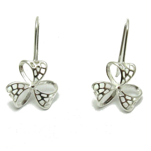 E000683H Boucles d'argent 925 Ruban