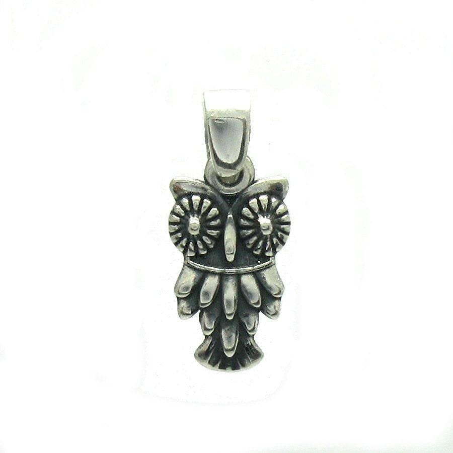 Sterling Silver Pendant Charm hallmarked 925 Owl
