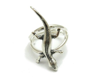 R001638 Sterling Silver Ring Solid 925 salamander