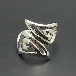 R000129 Plain STERLING SILVER Ring Solid 925