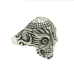 Skull Ring R001559 argent massif 925 image 3