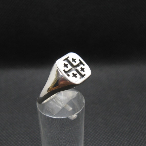 Sterling Silver Men Ring Solid Hallmarked 925 Jerusalem