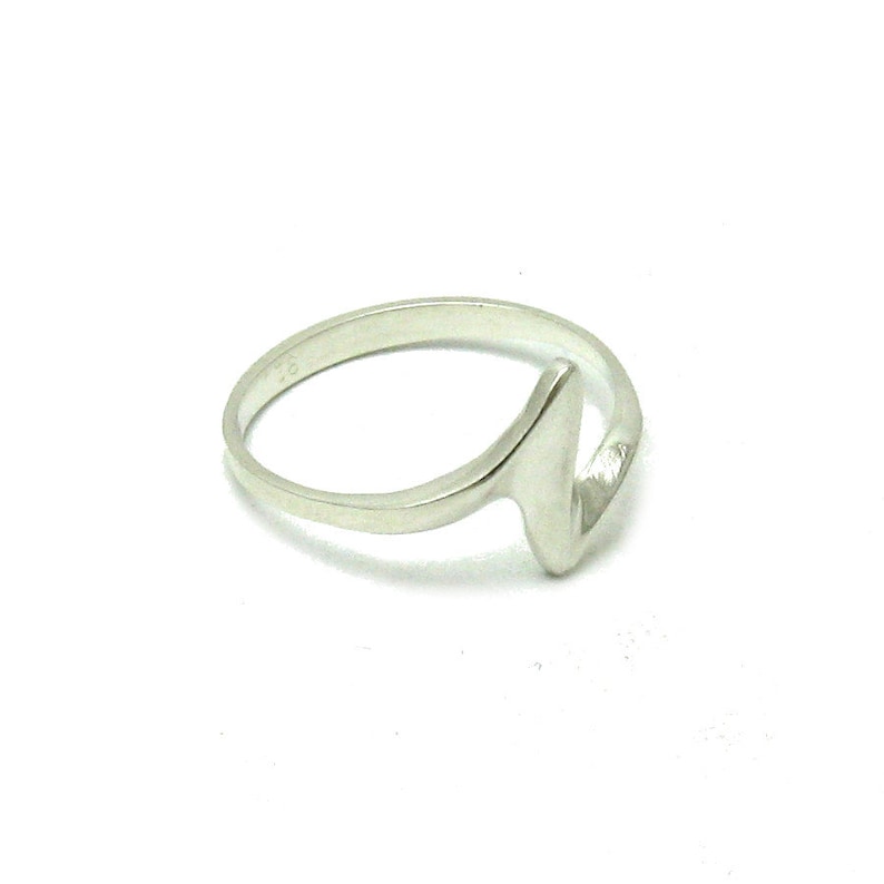 R001502 Stylish STERLING SILVER Ring Solid 925 image 4