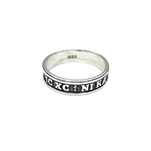 Sterling Silver Ring 6mm Wide IC XC Ni Ka Solid Genuine Hallmarked 925