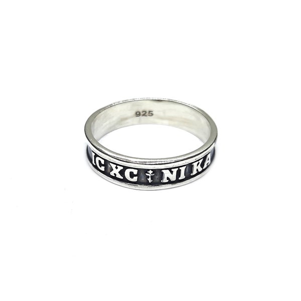 Sterling Silver Ring 6mm Wide IC XC Ni Ka Solid Genuine Hallmarked 925