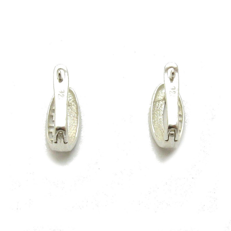 E000701 Stylish sterling silver earrings 925 image 3