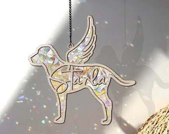 Custom Dog Breed Memorial Suncatcher| Pet Memorial Gift| Loss of Pet Sympathy Gift| Gift for Mothers| Dog Memorial Gift l In Loving Memory