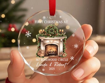 Personalised New Home Ornament 2025, First Christmas in Our New Home Ornament, Our First Christmas New Home Bauble, New Home Decor