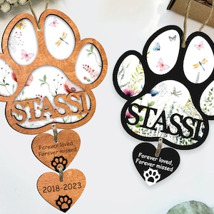 Pet Sympathy Gift| Handmade Custom Name Cat Decoration, Pet loss gift, Pet memorial gift, Memorial keepsake for Cat Lovers