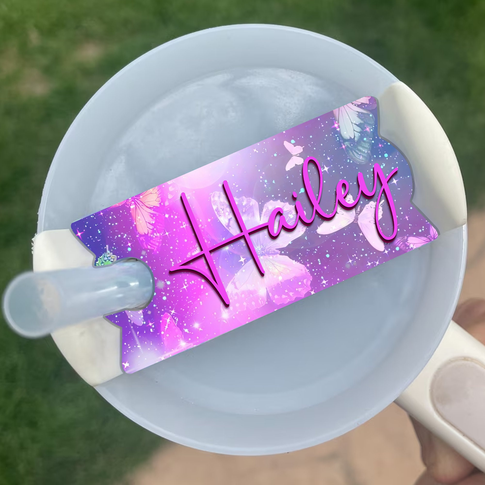  40oz 30oz Stanley Tumbler Personalized ID Tags, Custom Name  Tags for Stanly Cup lids,Tumbler Name Tag : Home & Kitchen