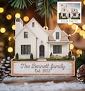 Personalized Home Photo Ornament, House Portrait Ornament, New Home Christmas Gift Keepsake, First Home Gift, Realtor Gift Ornament 2025