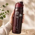 Personalized Birth Flower Owala Tumbler With Name, Bridesmaid Proposal, Gifts for Her, Party Favor, Personalized Birth Flower Tumbler,