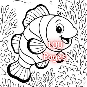 100 Printable Animal Adult Coloring Pages PDF Bundle Cute Land, Sea and Sky Animals Kids and Adults printable Coloring Book Digital Download