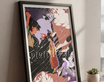 Perfect Blue Film Poster, Digitales Kunstwerk Anime Psychologische Thriller und Horror Fans Klassisches Poster, Filmfan Sammlerstücke, Wohnkultur